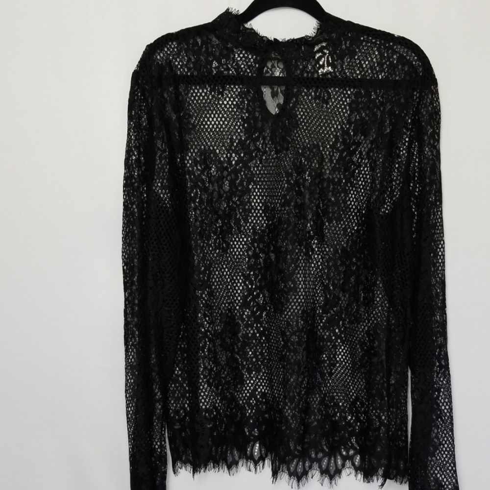 Lace Black Blouse
